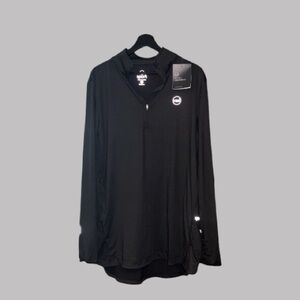 Veil Garments Spark Half-Zip long-sleeved black athletic top Large NWT